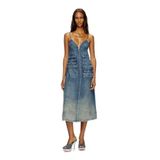 Diesel MAVİ ASKILI JEAN KADIN ELBİSE