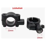 Difa Motosiklet Bisiklet Atv Üniversal Gidon Ayna Kelepçesi 10MM Siyah
