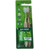 Difaş Bio Dent Yumuşak 2'li Diş Fırçası Bio Bazlı Beyaz Renkli Çevre Dostu
