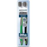 Difaş Proclinic Bamboo Charcoal Diş Fırçası Orta Sertlikte 1+1 Set Etkili Temizlik