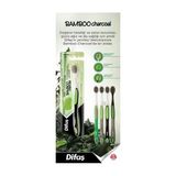 Difaş Yumuşak Kıllı Bamboo Charcoal Diş Fırçası 1 Parça Doğal Formda Ağız Sağlığı İçin