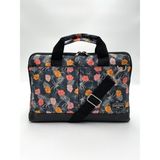Differ 13.3'' & 14'' Inç Kot Görünümlü Çiçek Desen Laptop/macbook/notebook/bilgisayar/evrak Çantası - 36x26x3 - Lacivert