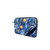 Differ Studio 13-13.3-14'' Inç Van Gogh Desen Mavi Suya Dayanıklı/fermuarlı/laptop/macbook/notebook/kılıf/çanta