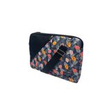 Differ Studio 13-14'' Inç Çiçek Desenli Suya Dayanıklı Fermuarlı Siyah/laptop/macbook/notebook/kılıf/çanta