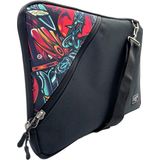 Differ Studio 13-14'' Inç Siyah-Maske Desen Su Geçirmez/askılı/laptop/macbook/notebook/kılıf/çanta - 34x24x2