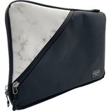 Differ Studio 13-14'' Inç Siyah-Mermer Desen Su Geçirmez/askılı/laptop/macbook/notebook/kılıf/çanta - 34x24x2
