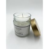 Differ Studio Vanilya Kokulu Cam Kavanoz Mum Gold Metal Kapaklı 200 gr / 7 Oz - 1 Adet