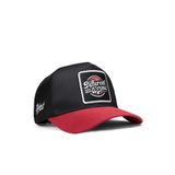 Different Wrong Logolu Kırmızı-Siyah Trucker Şapka