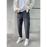 Difransel Jeans Erkek Rahat Boyfriend Jean Pantolon Denim 31 Beden Yüksek Bel Bol Paça - Siyah