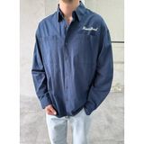 Difransel Jeans Heartford Nakışlı Oversize Lacivert Gömlek - XL