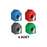 diğer 111 Kedi Köpek Evi Plastik Su Geçirmez (RENK 4 ADET)