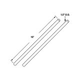 Diğer 126599903 Gd 52238 Burulma Yayı Sarma Çubukları - Garaj Kapısı Germe Yaylarını Ayarlamak Veya Değiştirmek İçin Önerilen Tek Aletler - 1/2 "çap X 16" Uzun Yuvarlak Çelik Çubuklar 2 Paket