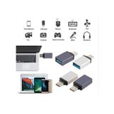 Diğer 126652951 Syrox Type C Usb 3.1 To Usb 3.0 Dönüştürücü Otg Çevirici Adaptör Metal Macbook, İpad Air 2020, İpad Pro, Surface Pro, Xps Ve Daha Fazlası İle Uyumlu- Usb To Usb C Adapter, Up 5Gbps