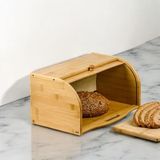 Diğer 128870087 Bambu Lüks Panjur Kapaklı Büyük Ekmek Dolabı, Dolabı, Ekmek Sepeti Sandığı, Ekmeklik, Çok Amaçlı Bambu Kutu