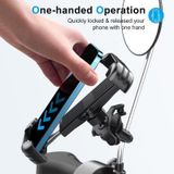 Diğer 131615725 Motosiklet Dikiz Aynası Telefon Tutucu Anti Titreşimli, Tek Elle Kilitleme, 360 Döner, 4.7 7.2 İnç Uyumlu, 10 14 Mm Ayna Bağlantı Aparatlı Zr1042 -