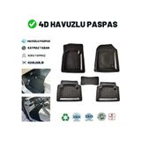 Diğer 49928461 Renault Symbol 2007 4D Havuzlu Üniversal Yeni Nesil Paspas Siyah Gold Seri