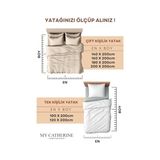 Diğer 57858324441461299283959 Lastikli & Hipoalerjenik Çarşaf %100 Pamuk Penye Kumaş Tek Kişilik 120X200 Cm - Ekru, Luxcarsaf Abanoz