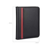 Diğer 57858324452719999283959 2K 5280 Ajanda Tarihsiz Kareli Deri Fermuarlı 4 Halka Mekanizmalı Hesap Makineli Organizer, Siyah, 21X27 Cm. Açık Gri