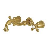 Diğer 57858324453798399283959 Ks3127Ax 20,32 Cm Merkezi Duvara Monte Gemi Lavabo Musluğu, Pirinç, 7-4/9 İnç Ağız Erişimi Beyaz