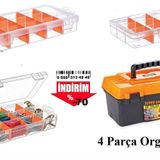 Diğer Bölmeli Organizer ve Alet Çantası Seti Balık Malzemesi Hobi Boncuk Vida için Ayarlanır Saklama Kabı