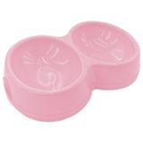 Diğer Çiftli Pembe Renk Kedi Mama Kabı