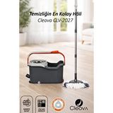 Diğer Cleanmate S2 Pedallı Mop Temizlik Seti Tekerlekli Kova Çıkarılabilir Çelik Sepet