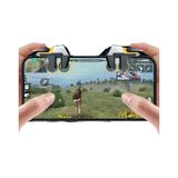 Diğer - Gri - Telefon Oyun Konsolu Pubg Tetik Tuşu Aparatı 4 Tuş Oyuncu Tetiği