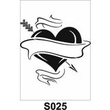 Diğer Karışık Desenler Stencil Şablon (20x20) S-025