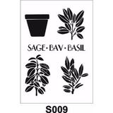 Diğer Karışık Desenler Stencil Şablon (21x30) S-009