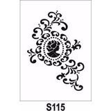 Diğer Karışık Desenler Stencil Şablon (21x30) S-115