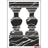 Diğer Karışık Desenler Stencil Şablon (21x30) S-217