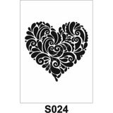 Diğer Karışık Desenler Stencil Şablon (25x25) S-024