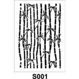 Diğer Karışık Desenler Stencil Şablon (25x35) S-001