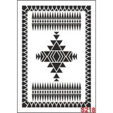 Diğer Karışık Desenler Stencil Şablon (25x35) S-218