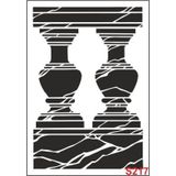 Diğer Karışık Desenler Stencil Şablon (35x50) S-217