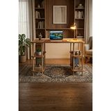 Diğer Kitaplıklı Çalışma Masası Aletsiz Kolay Kurulum Atlantikm Çam Raflı Ofis Bilgisayar Masası Atlantik Çam Görünüm/Doğal Ahşep Desen
