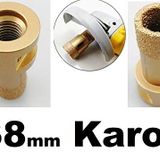 Diğer MERMER GRANİT FAYANS BETON DELME UCU PANCI ELMAS KAROT Profesyonel SARI 38mm PANÇ sipirale tatakılır