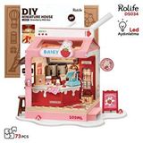 Diğer Rolife Ds034 Çilekli Süt Dükkanı (strawberry Milk Box) Diy Minyatür Maket Model Seti Mini Dollhouse 3d Model Kit Detaylı Dekoratif