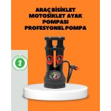 Diğer TKNUCZZZARAÇPOMPASITDRMKR Ayaklı Bisiklet Pompası Basınç Göstergeli Çok Amaçlı