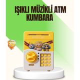 Diğer TRİTHLTUCZZZSAM51MÜZİKLİIŞIKLIKUMBARA-6-BLNCCC Sarı Elektronik Şifreli Atm Görünümlü Çocuk Kumbarası