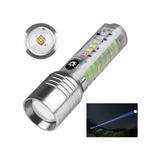 Diğer TrLat0AH009K-AVH-967-BLNCC Profesyonel Tg Led Güçlü 8 Modlu Type-C 1000 Lümen Polis Çakarlı Şarjlı El Feneri