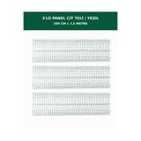 DİĞER1111 3'lü Panel Çit Teli 7,5 Metre 100cm Yükseklik Yeşil Renk