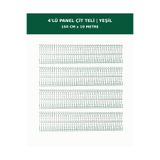 DİĞER1111 4'lü Panel Çit Teli 10 Metre 150cm Yükseklik Yeşil Renk