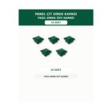 DİĞER1111 Panel Çit Direği Kapak 20'li Yeşil Renk
