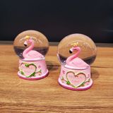Diğerkam Mini Işıklı Flamingo Kar Küresi