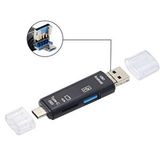 Digerui 5068 Otg 3in1 Type-c Ve Micro Usb Tf Çevirici Dönüştürücü Kart Okuyucu