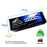 Digerui Leopard Power 10000 Mah 14.8v 4s 25c Uav/multirotor/drone Şarjlı Li-po Lityum Polimer Lipo Batarya Pil
