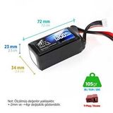 Digerui Leopard Power 1300 Mah 11.1v 3s 25c Şarjlı Li-po Lityum Polimer Lipo Batarya Pil T Plug