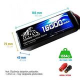 Digerui Leopard Power 16000 Mah 14.8v 4s 25c Uav/multirotor/drone Şarjlı Li-po Lityum Polimer Lipo Batarya Pil
