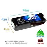 Digerui Leopard Power 2200 Mah 22.2v 6s 40c Şarjlı Li-po Lityum Polimer Lipo Batarya Pil T Plug